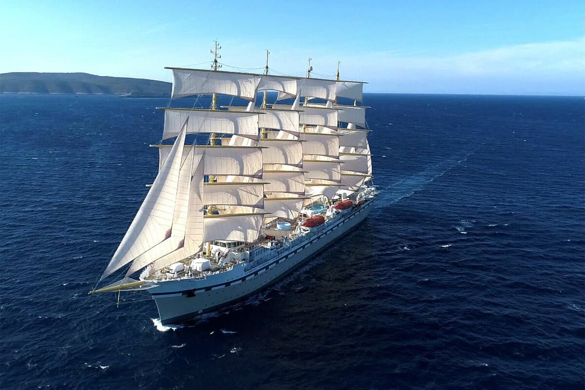 A large tall ship under full sail