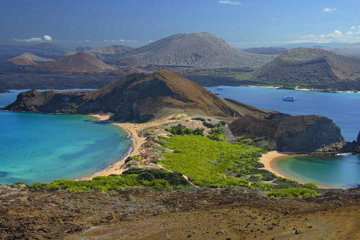 landscape view of islands and beach