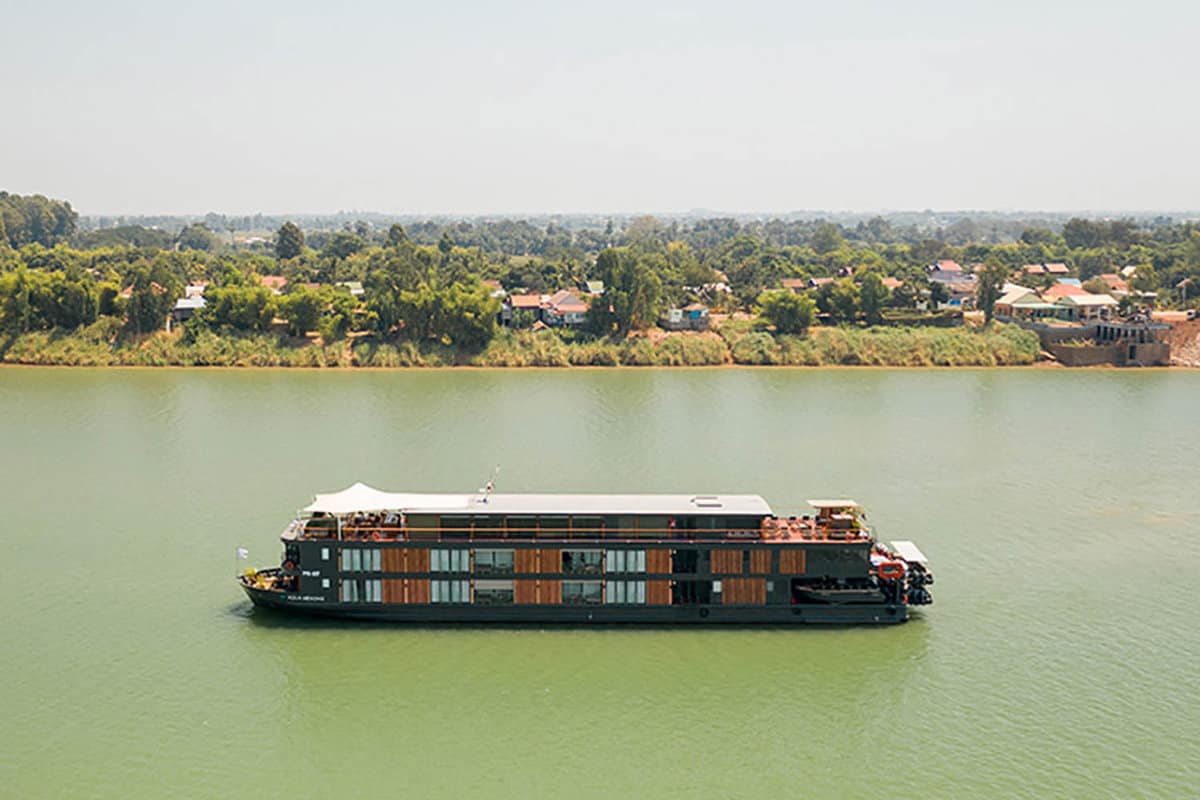river cruise boat travelling along the river